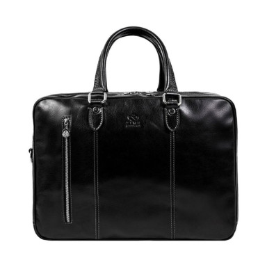 Leather Convertible Briefcase Backpack - A Farewell to Arms - Black 5232801