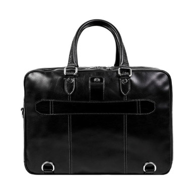 Leather Convertible Briefcase Backpack - A Farewell to Arms - Black 5232801