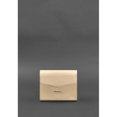 A set of women's leather bags Mini belt /crossbody light beige