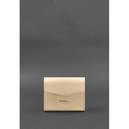 Набір жіночих шкіряних сумок Mini поясна/кросбоді світло-бежевий