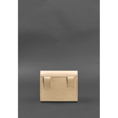A set of women's leather bags Mini belt /crossbody light beige