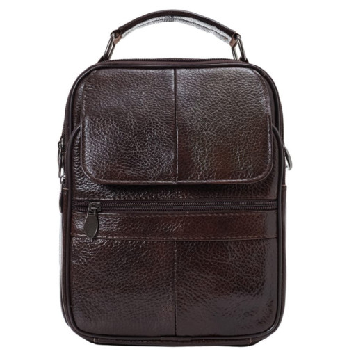 Барсетка м'яка шкіряна BUFFALO BAGS M6037C коричнева