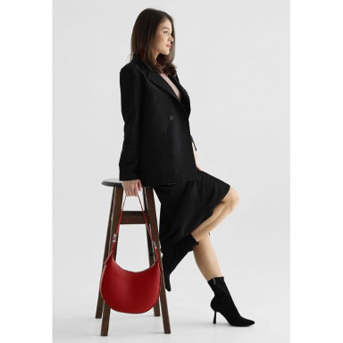 Women's leather bag Vivian red flotar