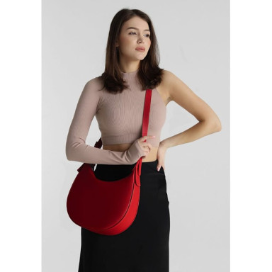 Women's leather bag Vivian red flotar
