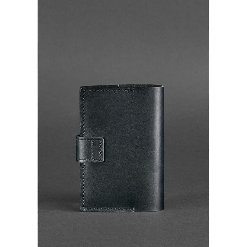 Шкіряна обкладинка для паспорта 4.0 чорна