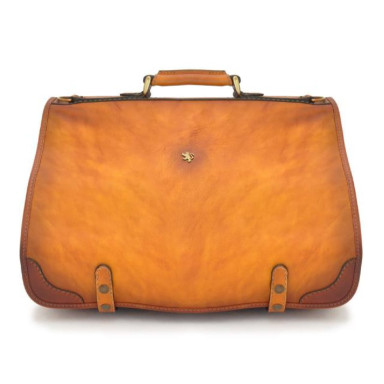 Pratesi BCO594 - Messenger Ammannati in cow leather Bruce Cognac