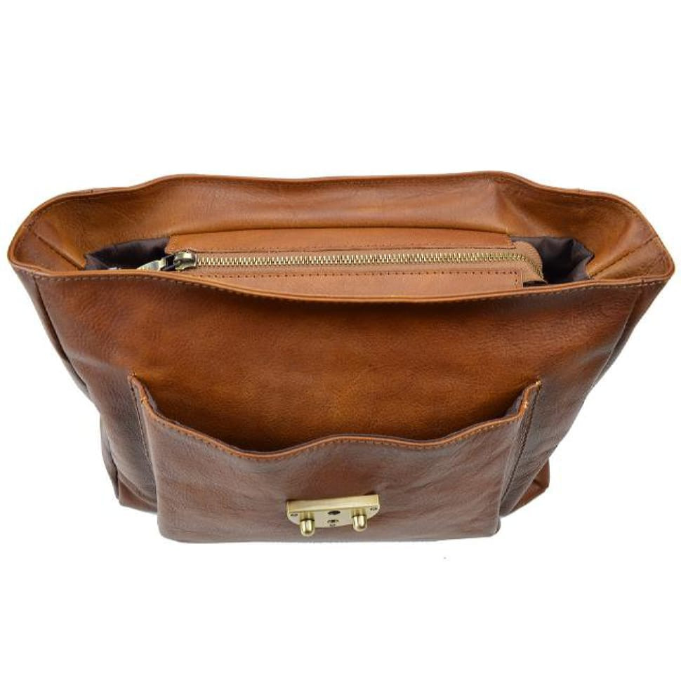 Pratesi BMA480 - Monteloro B480 Lady Bag in cow leather Monteloro B480 Brown