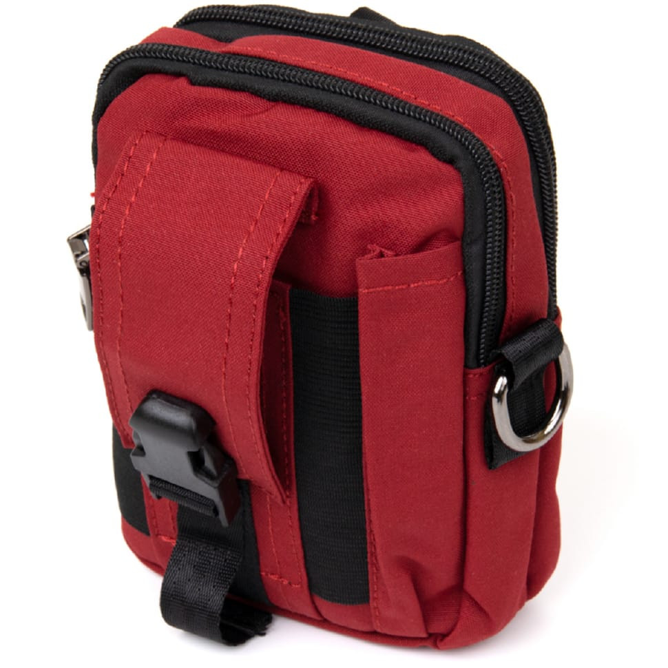 Сумка на пояс нейлон Vintage 20647 Червона