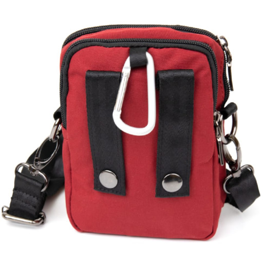 Сумка на пояс нейлон Vintage 20647 Червона