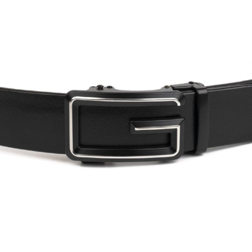 Замшевий чоловічий ремінь Vintage 20733 Чорний