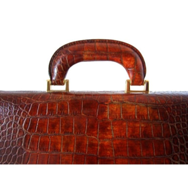 Pratesi KCO317/7 - Machiavelli Small King Attach Case 24H in cow leather King Cognac