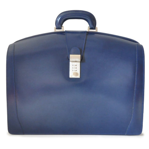 Pratesi RBL120 - Brunelleschi Briefcase in cow leather Radica Blue