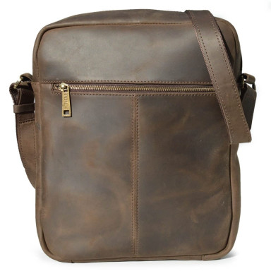 Mens leather shoulder bag A4 TARWA RC-1810-4lx