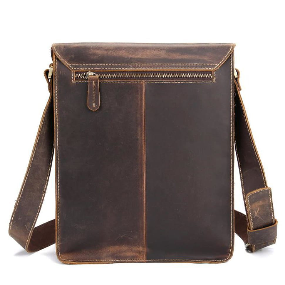 Фірмова шкіряна сумка через плече, колір коричневий, Bexhill bx7055