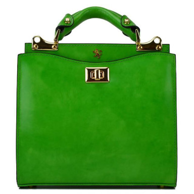 Pratesi RVE150/26 - Anna Maria Luisa de' Medici Small Lady Bag in cow leather Radica Green