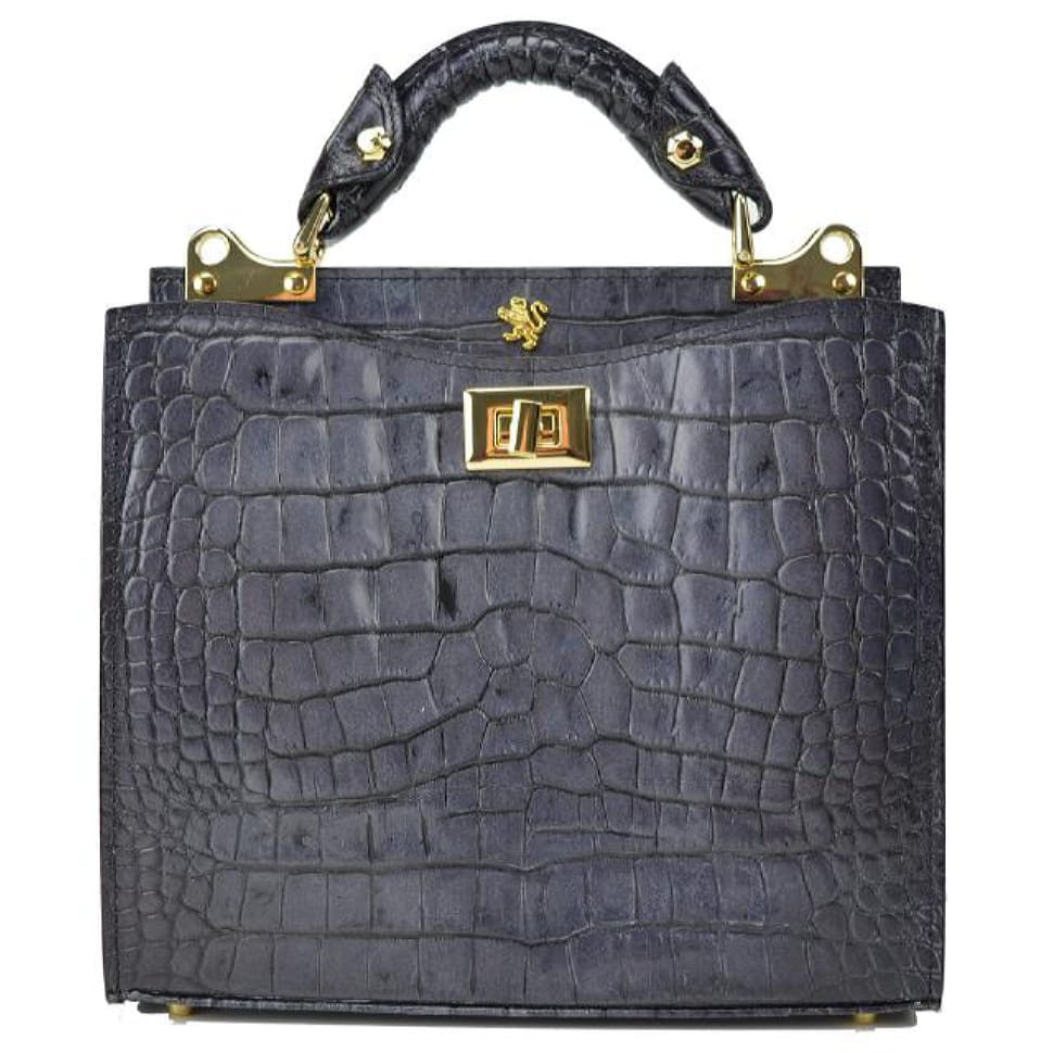 Pratesi KCH150/26 - Anna Maria Luisa de' Medici Small King Lady Bag in cow leather King Grey
