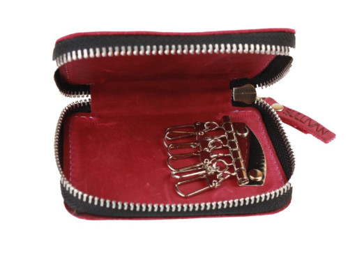 Ключниця шкіряна сумочка для ключів SULLIVAN 12222(6) фуксія