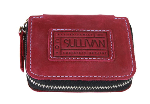 Ключниця шкіряна сумочка для ключів SULLIVAN 12222(6) фуксія