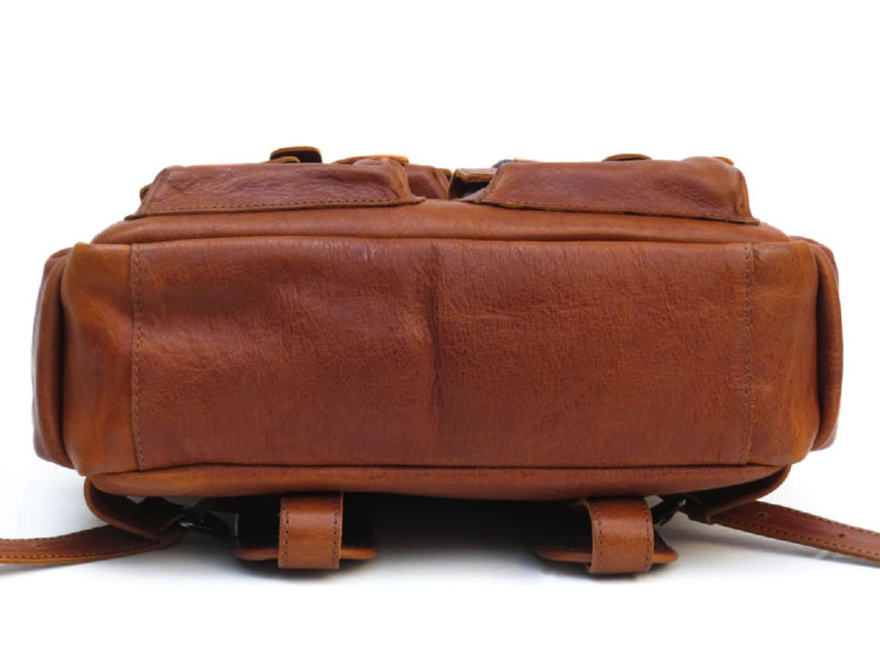 Брутальний чоловічий рюкзак рудого кольору Newery N3081GK