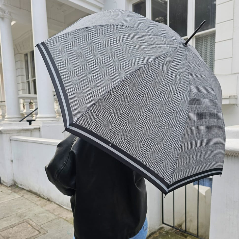 Umbrella cane Fulton Riva Auto-2 L065 Prince of Wales Stripe (Houndstooth)