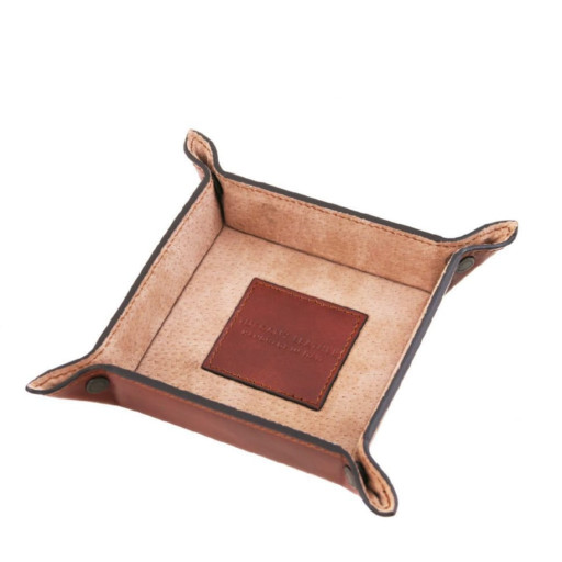 Tuscany TL141272 - Ексклюзивний шкіряний лоток для дрібниць мала модель
