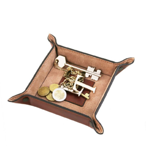 Tuscany TL141272 - Ексклюзивний шкіряний лоток для дрібниць мала модель