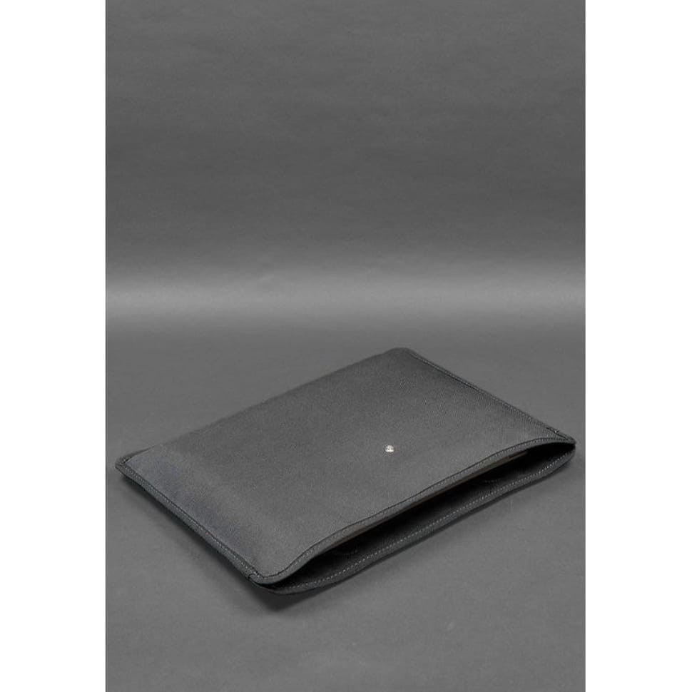 Leather bag for laptop and documents Universal black Crazy Horse