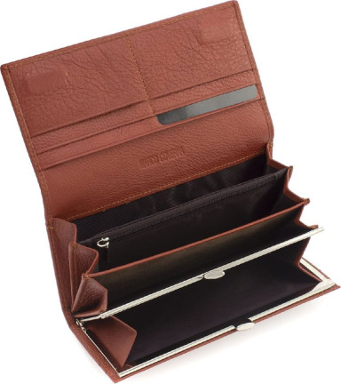 Women`s wallet made of genuine leather Marco Coverna MA150-1 Brown