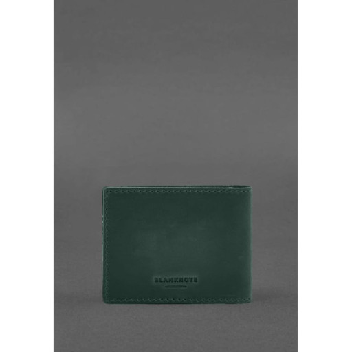 Кожаная обложка для удостоверения инвалида в результате российско-украинской войны зеленый Crazy Horse