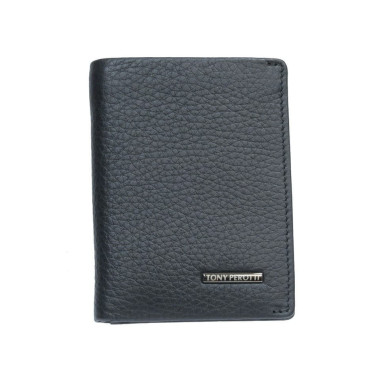 Leather wallet Newcontatto 3549 nero black