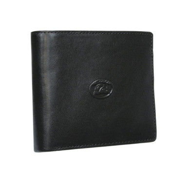 Leather wallet Italico 3685 nero black