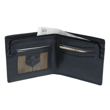 Leather wallet Italico 3685 nero black