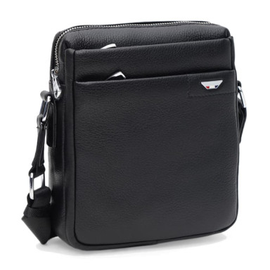 Men's leather bag Ricco Grande K1z210-black