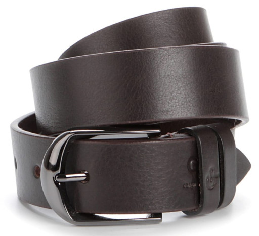 Стильний шкіряний ремінь італійського якості GRANDE PELLE 00770 Коричневий