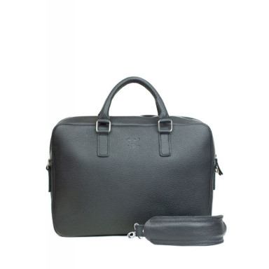 Шкіряна ділова сумка Briefcase 2.0 чорний флотар