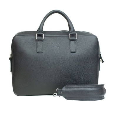 Шкіряна ділова сумка Briefcase 2.0 чорний флотар