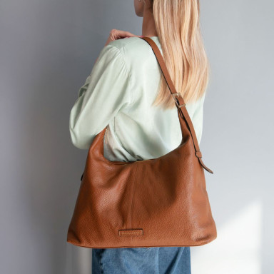 Plenia Leather shopping bag