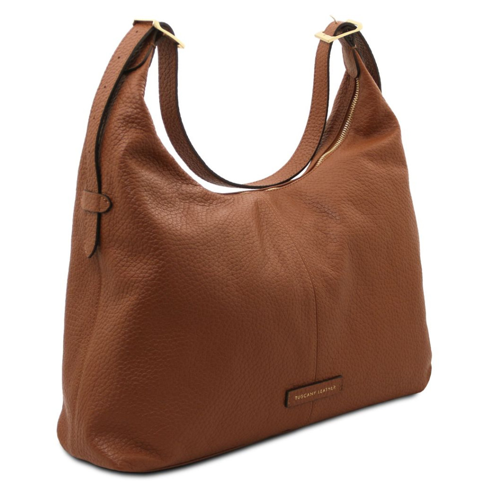 Plenia Leather shopping bag
