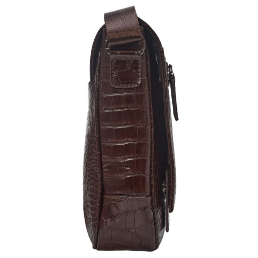 Барсетка м'яка BOND 1107-355 коричневий кроко