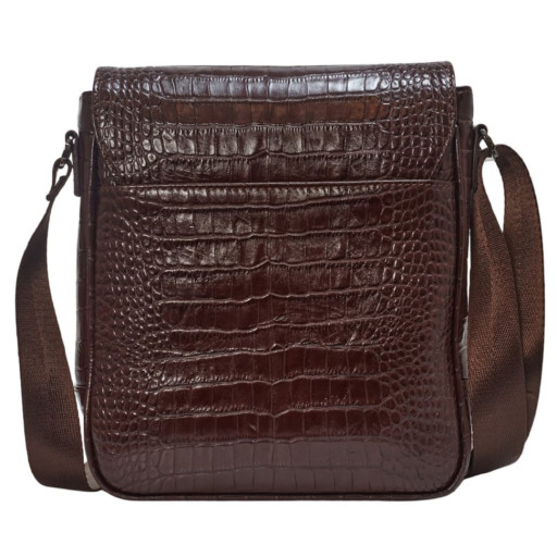 Барсетка м'яка BOND 1107-355 коричневий кроко