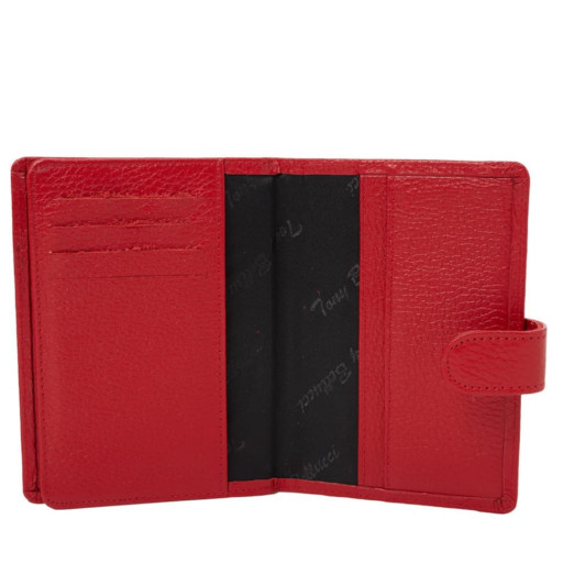 Обкладинка шкіряна для авто-паспорт Tony Belucci 197-282 червоний флотар