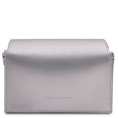 TL Bag Metallic leather shoulder bag