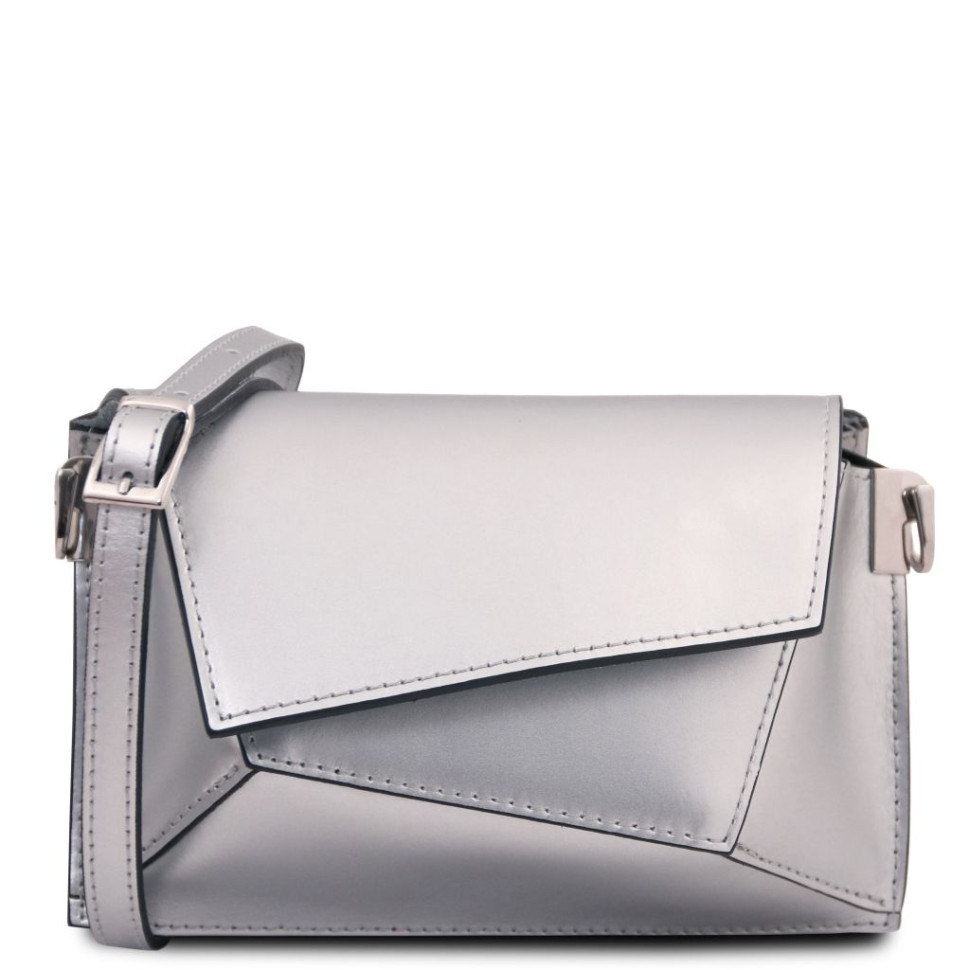 TL Bag Metallic leather shoulder bag