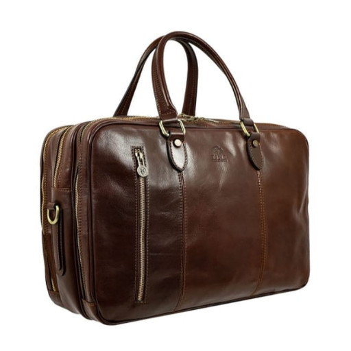 Шкіряний рюкзак портфель - A Farewell to Arms - коричневий Time Resistance 5224501