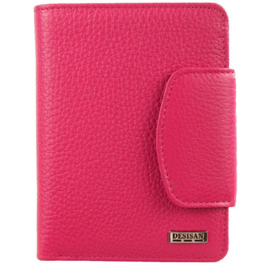 Кошелек женский кожаный Desisan 086-369 розовый флотар