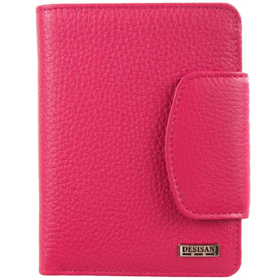 Кошелек женский кожаный Desisan 086-369 розовый флотар