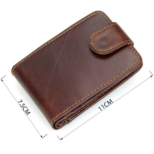 Кредитница чоловіча Vintage 14509 шкіряна Коричнева