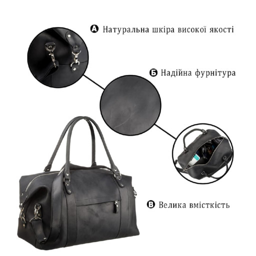 Сумка дорожня SHVIGEL 15302 Чорна