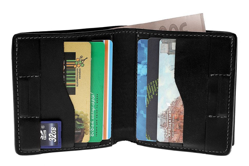 Портмоне Lettera з монетницьою, чорний GP 537110	