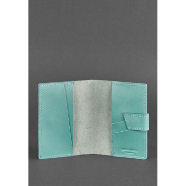 Leather Passport Cover 4.0 Turquoise
